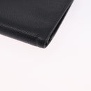 CHANEL Long Wallet Caviar Skin Black Gold CC Auth 195978-16