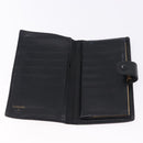 CHANEL Long Wallet Caviar Skin Black Gold CC Auth 195978-9
