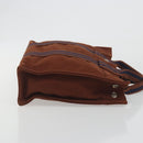 HERMES Fourre Tout PM Hand Bag Canvas Brown Silver Auth 195979A-4