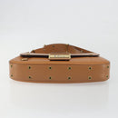 Christian Dior Street Chic Shoulder Bag Leather Brown Gold Auth 195980V-5