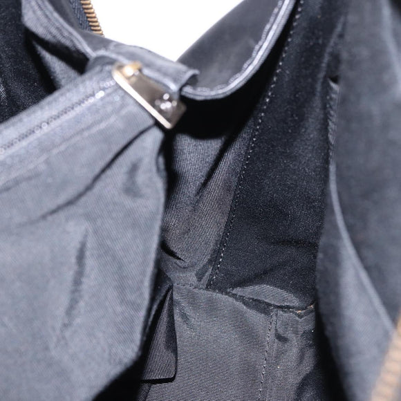 CHANEL Wild Stitch Hand Bag Leather Black CC Auth 195982V