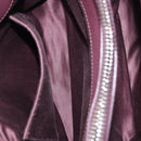 Miu Miu Hand Bag Leather 2way Bordeaux Silver Auth 195983A-21