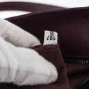 Miu Miu Hand Bag Leather 2way Bordeaux Silver Auth 195983A-27