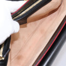 GUCCI Chain Shoulder Bag Leather Red Gold 576421 Auth 195984M-17