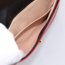 GUCCI Chain Shoulder Bag Leather Red Gold 576421 Auth 195984M-23