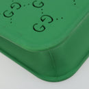 GUCCI GG Canvas Children's Tote Bag Rubber Green 679365 Auth 195985M-14