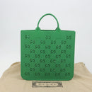 GUCCI GG Canvas Children's Tote Bag Rubber Green 679365 Auth 195985M-12