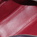 LOEWE Amazona 36 Hand Bag Leather Purple Silver Auth 195986A-11