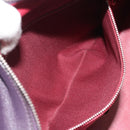 LOEWE Amazona 36 Hand Bag Leather Purple Silver Auth 195986A-24