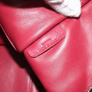 LOEWE Amazona 36 Hand Bag Leather Purple Silver Auth 195986A-12