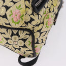 Miu Miu Shoulder Bag Satin Yellow Silver Auth 195988M-17