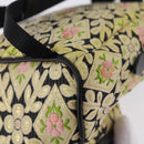 Miu Miu Shoulder Bag Satin Yellow Silver Auth 195988M-19