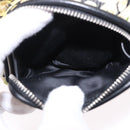 Miu Miu Shoulder Bag Satin Yellow Silver Auth 195988M-25