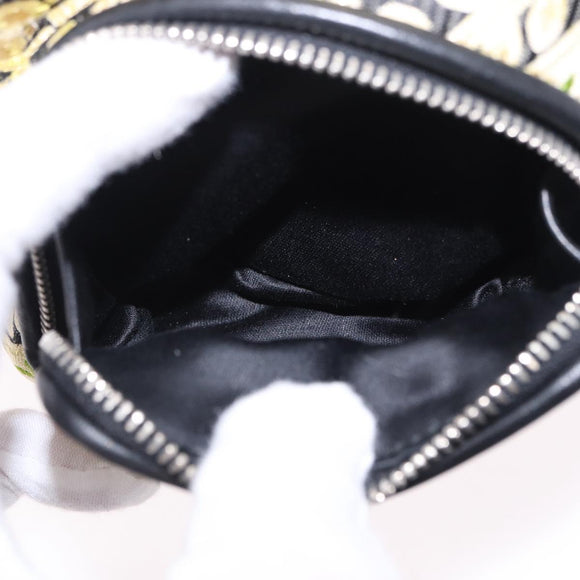Miu Miu Shoulder Bag Satin Yellow Silver Auth 195988M