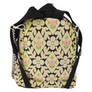 Miu Miu Shoulder Bag Satin Yellow Silver Auth 195988M-2