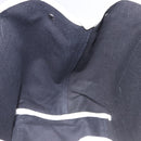 BALENCIAGA Navy Cabas Hand Bag Canvas Ivory Silver 339933 Auth 195989A-11