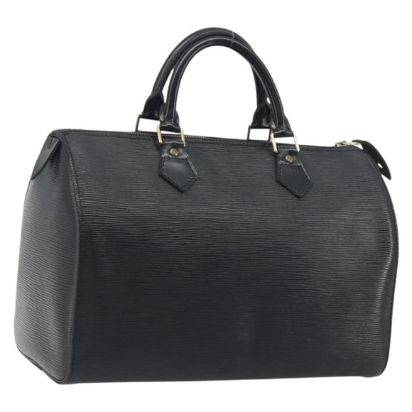 LOUIS VUITTON Epi Speedy 30 Hand Bag Noir Black M43002 LV Auth 195990A