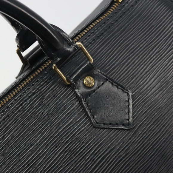 LOUIS VUITTON Epi Speedy 30 Hand Bag Noir Black M43002 LV Auth 195990A