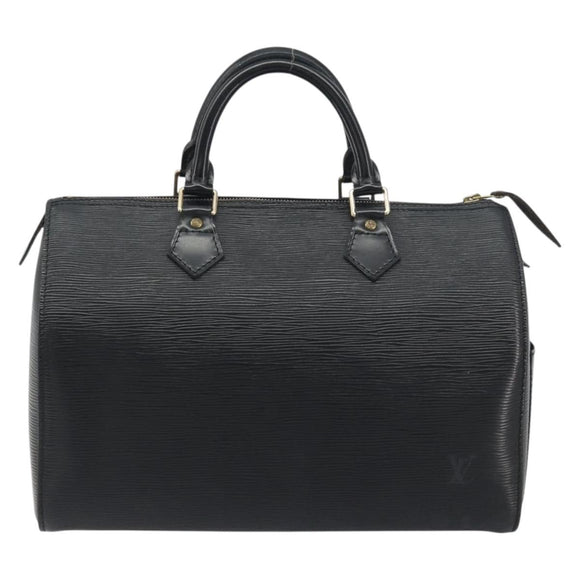 LOUIS VUITTON Epi Speedy 30 Hand Bag Noir Black M43002 LV Auth 195990A
