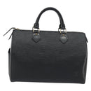 LOUIS VUITTON Epi Speedy 30 Hand Bag Noir Black M43002 LV Auth 195990A-2