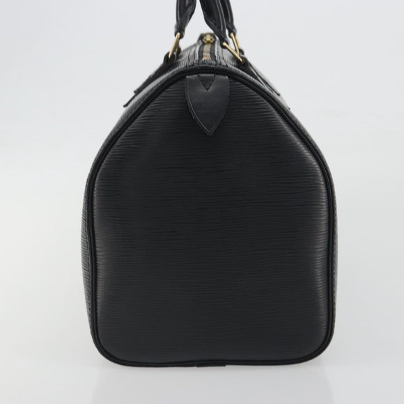 LOUIS VUITTON Epi Speedy 30 Hand Bag Noir Black M43002 LV Auth 195990A
