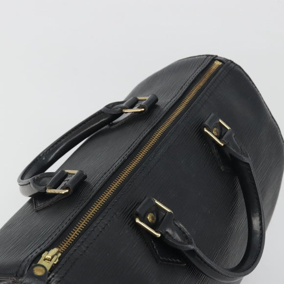 LOUIS VUITTON Epi Speedy 30 Hand Bag Noir Black M43002 LV Auth 195990A
