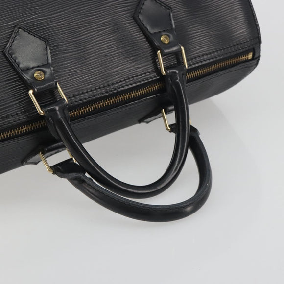 LOUIS VUITTON Epi Speedy 30 Hand Bag Noir Black M43002 LV Auth 195990A