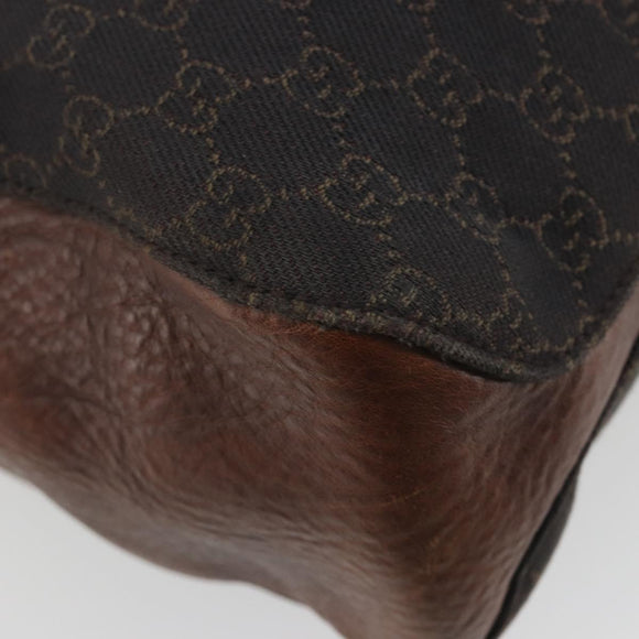 GUCCI GG Canvas Tote Bag Black 101346 Auth 195992