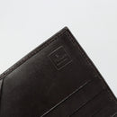 FENDI Zucca Canvas Long Wallet Black Brown Auth 195997V-18