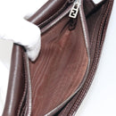 FENDI Zucca Canvas Long Wallet Black Brown Auth 195997V-10