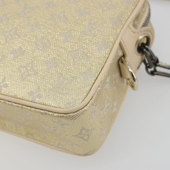 LOUIS VUITTON Monogram Shine McKenna Shoulder Bag Gold M92363 LV Auth 195998V
