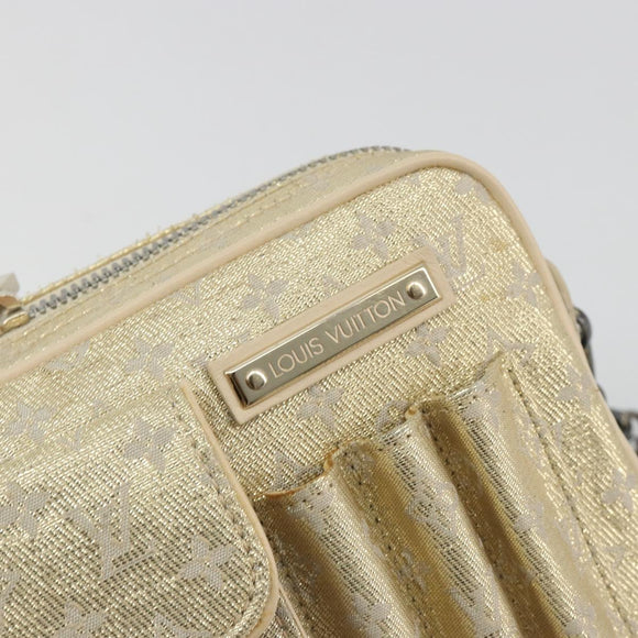 LOUIS VUITTON Monogram Shine McKenna Shoulder Bag Gold M92363 LV Auth 195998V