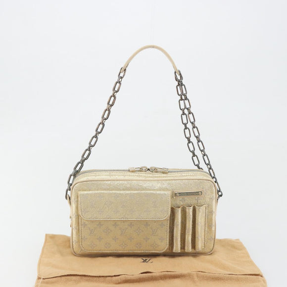 LOUIS VUITTON Monogram Shine McKenna Shoulder Bag Gold M92363 LV Auth 195998V