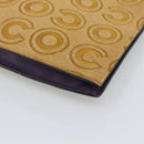 CHANEL Clutch Bag Harako leather Brown Gold CC Auth 195999A-10