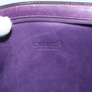 CHANEL Clutch Bag Harako leather Brown Gold CC Auth 195999A-15
