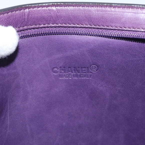 CHANEL Clutch Bag Harako leather Brown Gold CC Auth 195999A