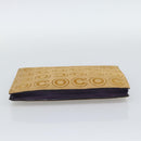 CHANEL Clutch Bag Harako leather Brown Gold CC Auth 195999A-7
