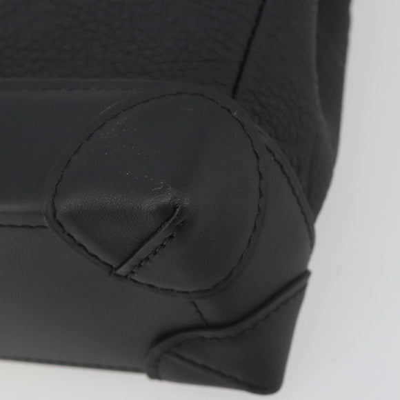 LOUIS VUITTON Taurillon Clemence Monogram Steamer PM Black M24436 Auth 196000SM