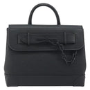 LOUIS VUITTON Taurillon Clemence Monogram Steamer PM Black M24436 Auth 196000SM-13
