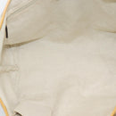 GUCCI GG Canvas Sherry Line Tote Bag Beige Gold 211971 Auth 196002-11