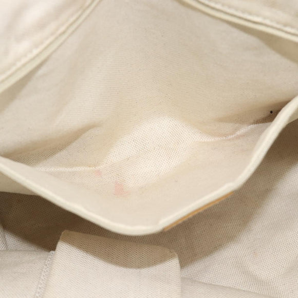 GUCCI GG Canvas Sherry Line Tote Bag Beige Gold 211971 Auth 196002