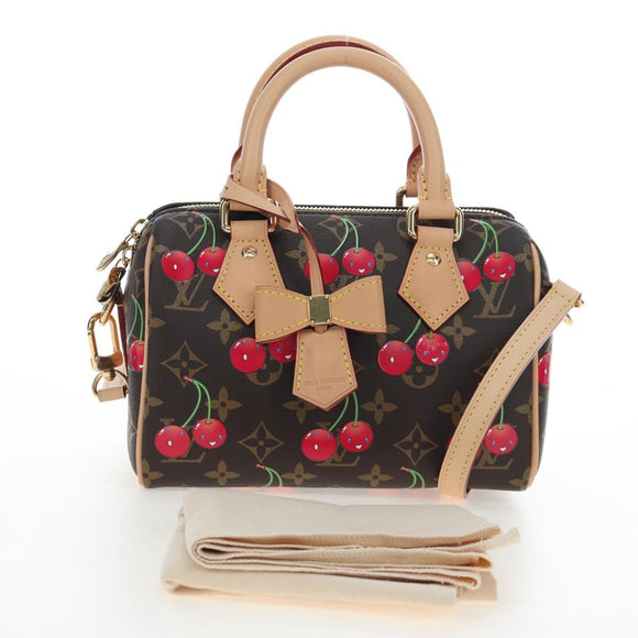LOUIS VUITTON Cherry LV × TM Speedy Bandouliere 20 Bag M13094 LV Auth 196003SAM