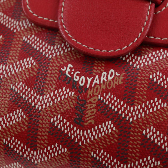 GOYARD Herringbone Saigon Hand Bag PVC Red Auth 196004SM