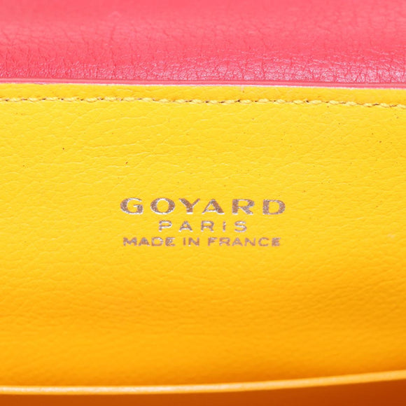 GOYARD Herringbone Saigon Hand Bag PVC Red Auth 196004SM