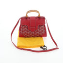 GOYARD Herringbone Saigon Hand Bag PVC Red Auth 196004SM-25