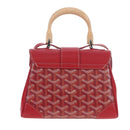GOYARD Herringbone Saigon Hand Bag PVC Red Auth 196004SM-3