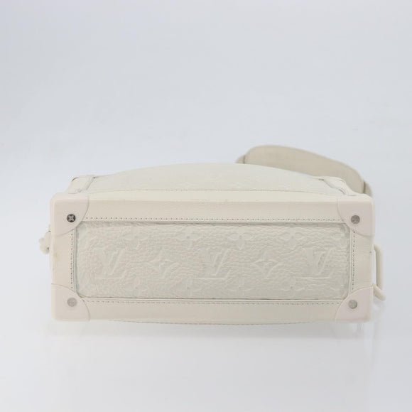 LOUIS VUITTON Monogram Empreinte Soft Trunk Bag White M53287 LV Auth 196005V