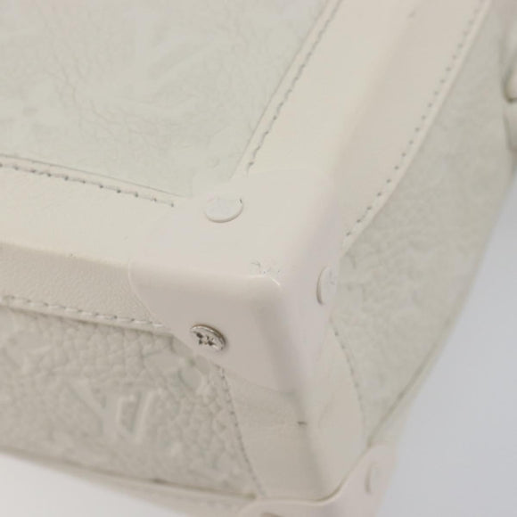 LOUIS VUITTON Monogram Empreinte Soft Trunk Bag White M53287 LV Auth 196005V