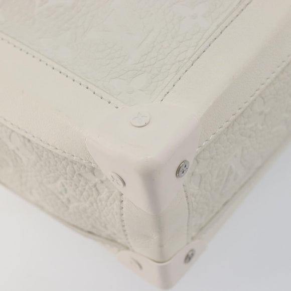 LOUIS VUITTON Monogram Empreinte Soft Trunk Bag White M53287 LV Auth 196005V