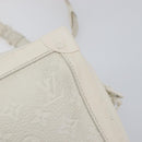 LOUIS VUITTON Monogram Empreinte Soft Trunk Bag White M53287 LV Auth 196005V-9